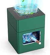 Rechargeable Mini Ashtray with Lid,Detachable Ash tray with Lighter,Aluminum Smokeless Trash Can ...