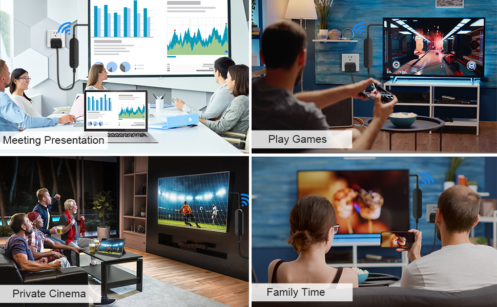 4K 1080P Wireless HDMI Display Adapter