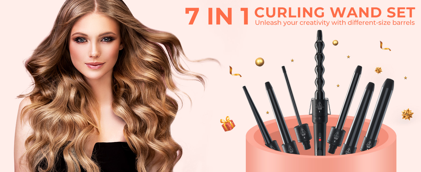 5 in 1 curling wand set