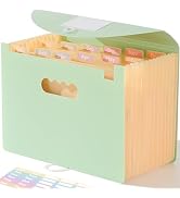 SortRax Accordion File Organizer 12 Pockets, Monthly Bill Receipt Tax Organizer, Expanding File F...