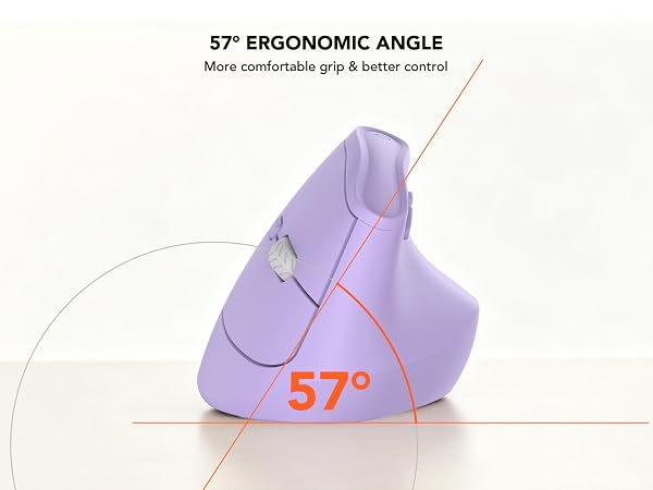 Ergonomic tilt vertical design