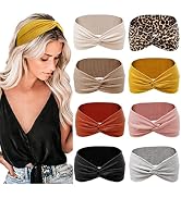 Headbands for Women Non Slip for Short Hair. Yoga Workout Running Sport Elastic Hair Bands for Wo...