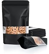 FireKylin 100 Pack Smell Proof Bags, Resealable Bags with Matte Window, Foil Pouch Stand Up Seala...