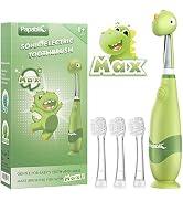 Papablic Toddler Sonic Electric Toothbrush Kids for Ages 1-3 Years, Baby Electric Toothbrush with...
