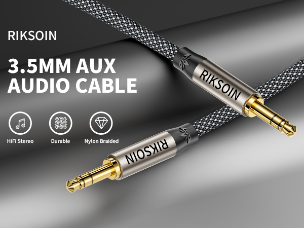 3.5mm Nylon Braided Aux Cable