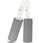 MARYTON Pumice Stone with Handle for Cleaning Toilet Bowl Ring and Hard Water Stains Pack of 2 (G...
