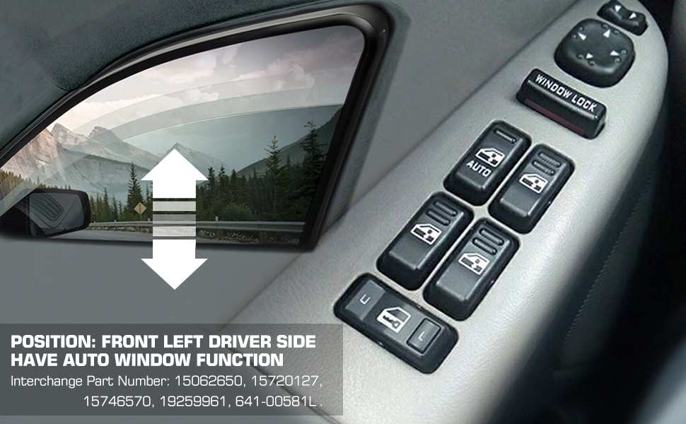 window switch driver side