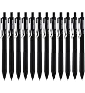 TWOHANDS Gel Pens Black, 0.7mm Fine Point, 12 Pack | Retractable, Quick Dry No Smear Ink, Super S...