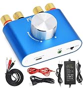 Facmogu F900S 2 CH Bluetooth Amplifier 160W with Power Supply Adapter DC 12V 5A, 80W + 80W BT 5.0...