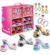 Play22 Princess Dress Up Shoes - 18pc Princess Toys for Little Girls - Toddler Dress Up Jewelry T...