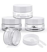 Cosywell Travel Cream Jars for Toiletries TSA Approved 0.7oz 4 Pack Refillable Cosmetic Container...