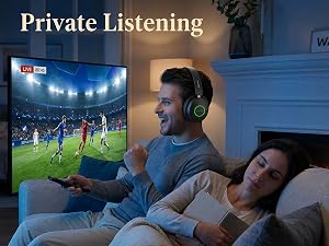 wireless tv headphones, headphones for tv watching, tv headset for seniors elderly