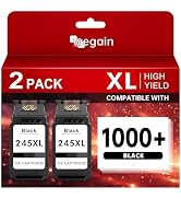 wegain High-Yield PG-245XL Black Ink Cartridge Compatible for Canon 245 245XL 246 XL Ink Work wit...