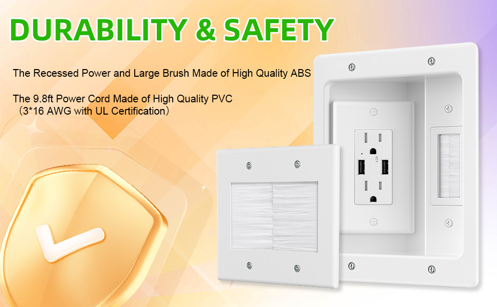 in wall cable management kit
