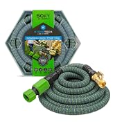 HydroTech 50 ft Expandable Garden Hose - Burst Proof & Lightweight, Flexible Water Hose with Dura...