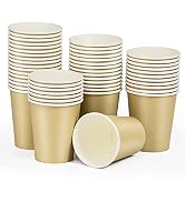 Fedmut Paper Cups 8 oz 50 Packs Disposable Coffee Cups for Hot Beverage, Water, Coffee, Juice, Pa...
