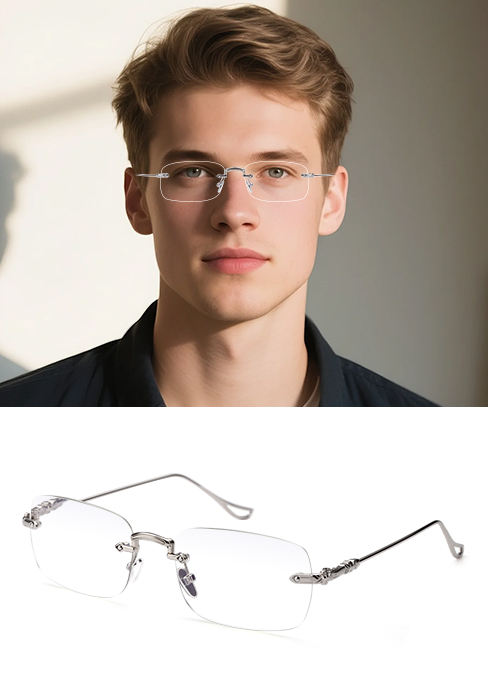 reading glasses women, blue light blocking reading glasses, rimless reading glasses