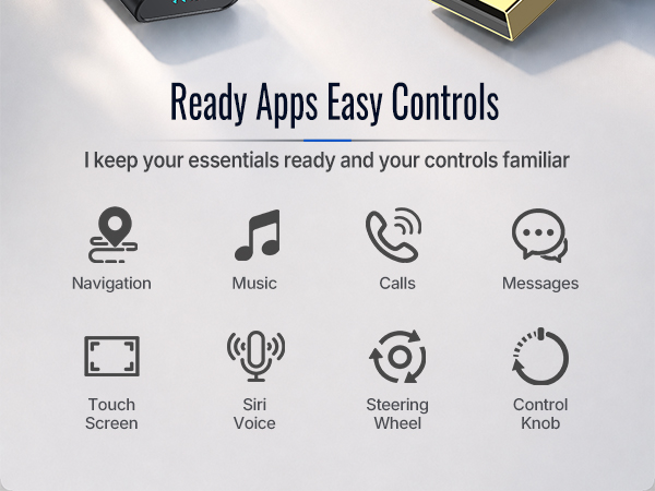 Bluetooth CarPlay dongle lets drivers access apps and voice control on the road.