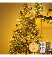 Cluster Lights Christmas 1200 LED Fairy Lights with Remote 95Ft Christmas Tree Lights Waterproof ...