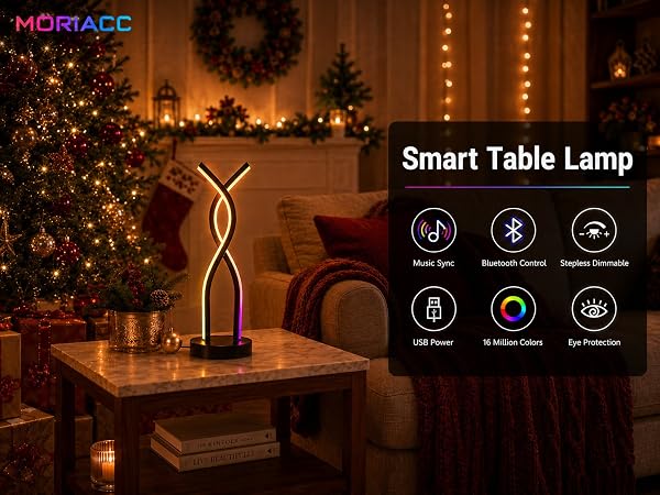 Create stunning ambience anywhere with our smart RGB LED lamp.