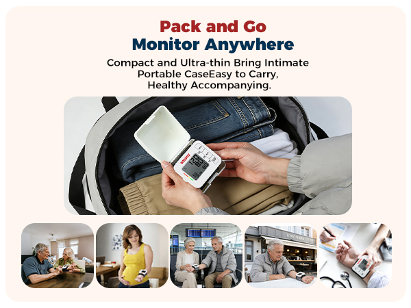 WEONY wrist blood pressure monitor adjustable wrist cuff,portable,accurate monitor