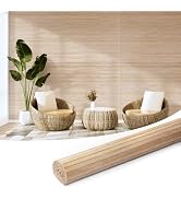 Art3d Natural Bamboo Wall Panel for Interior Wall Decor, Renewable Pole Wrap Wainscoting Paneling...