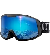 Ukoly Ski/Snowboard Goggles for Men Women, Snow Goggles HD Lens Anti-Fog Coating OTG Design UV400...