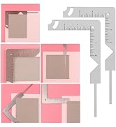 Briartw 2pcs/Set,Book Cover Guide,5-in-1 Stainless Steel Metal Bookbinding Cover Tool for Making ...