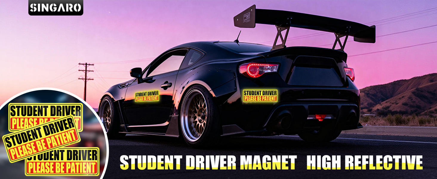 SINGARO STUDENT DRIVER MAGNET