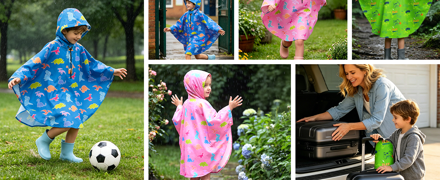 Kids Boy Girl Raincoat