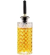 gegewawa Glass Coffee Syrup Dispenser Bottles 5 OZ, Simple Syrup Bottles with Metal Pour Spout, S...