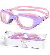 Zeligerstar Kids Swim Goggles,Swimming Goggles for Kids 6-14, Anti-Fog UV Protection Pool Goggles...