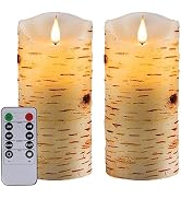 Biyanuo Flameless Battery Operated LED Candles with10key Button Remote Control 24-Hour Timer Set ...