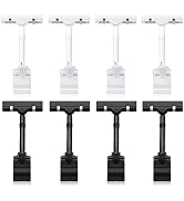 Mlici Sign Clips Merchandise Sign, Plastic Adjustable Clip Sign Holder Stand POP Clamp, 8 Pieces ...