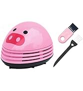 Mini Desktop Vacuum, Cute Vacuum Cleaner, Portable Desk Dust Cleaner Mini Table Dust Vaccum Clean...