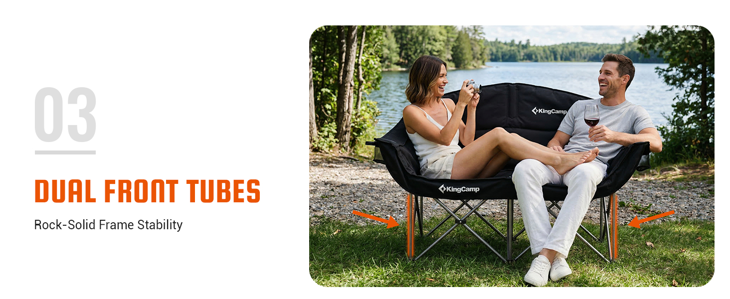 double camping chair