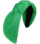 ACO-UINT Green Knotted Headband for Women - Comfortable Daily Wear Green Headband, Trendy St. Pat...