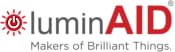 LuminAID logo with words: Makers of brilliant things