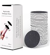 60pcs Replaceable Sandpaper Refill Discs for Electric Foot File Callus Remover Hard Dry Dead Skin...