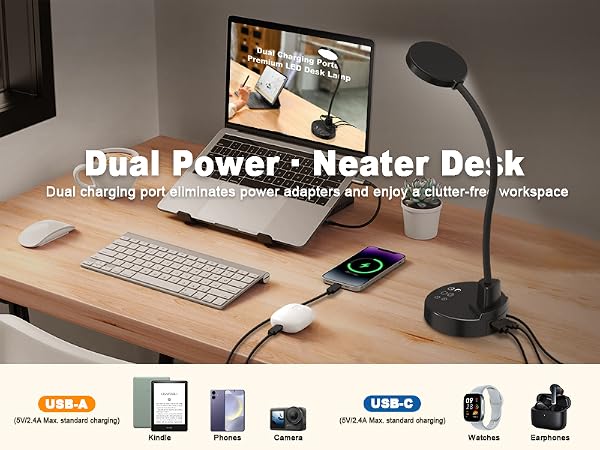 desk lamp with usb