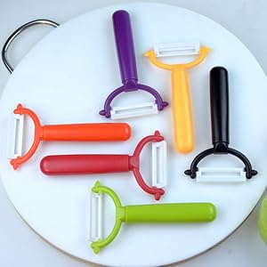 Zittop 2PCS Ceramic Blade Vegetable Peelers for Fruits