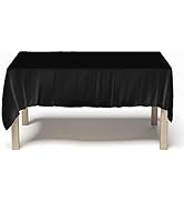 Nouvelle Legende Tablecloth - Commercial Grade 52 in. by 114 in. Black