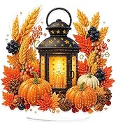 Eiflow Fall Diamond Art Tabletop Kit for Adults, DIY Table Top Autumn Diamond Art Painting with S...