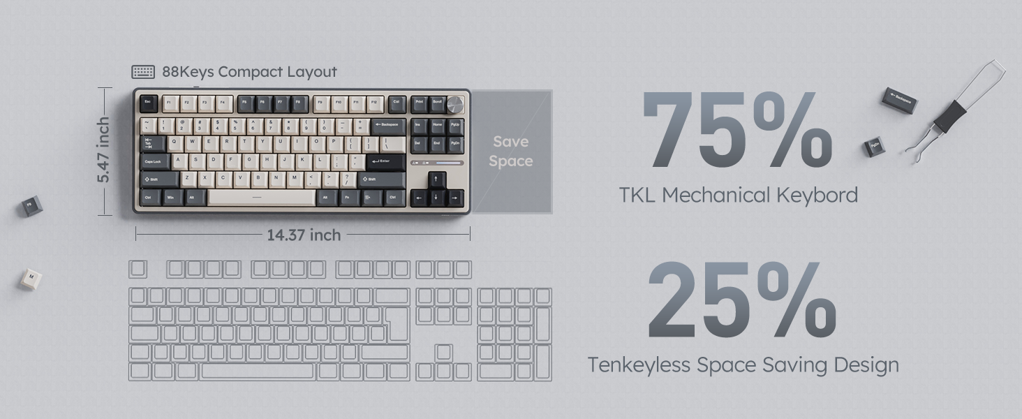 75 percent mechanical keyboard