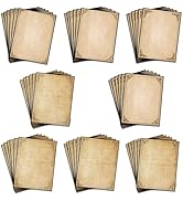 Tlenpo Vintage Stationery Paper, 80 Sheets Double-sided Printing Paper, Vintage Antique Paper, Re...
