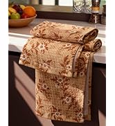 Miss Adola Cotton Waffle Kitchen Towels – Cute 370 GSM 16x25 Inch Terry Cloth Waffle Decorative D...