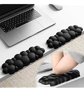Laborio Elbow Pad for Desk, 2-Pack L-Shaped Desk Edge Arm Rest Cloud Wrist Rest, Non-Slip Memory ...