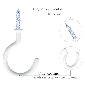 Vinyl Coated Ceiling Hooks