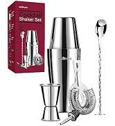 Cocktail Shaker, Martini Shaker, Drink Shaker, Cocktail Shaker Set 6 Piece, Boston Shaker, Bar Se...