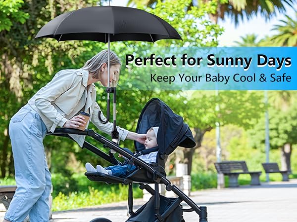 umbrella holder for stroller, Stay Dry in the Rain, Reliable Protection for Your Little One
